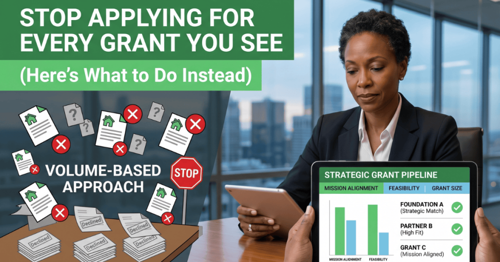 Stop Applying for Every Grant You See